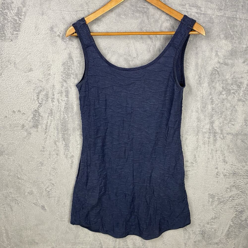 Toad & Co Samba Wave Dress Womens Small Blue Cotton Sleeveless Minimalist Pocket